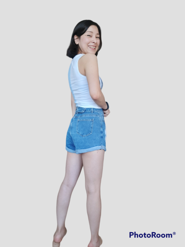 SHORT AZUL MUJER - Imagen 3