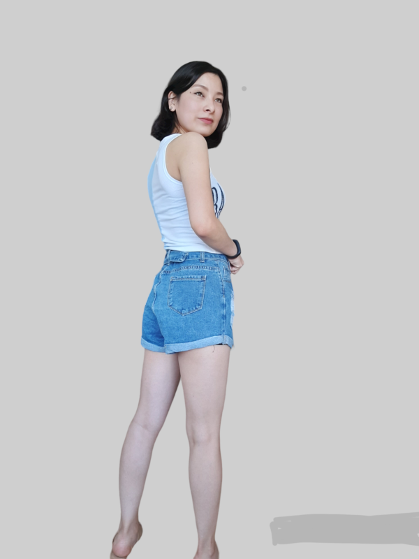 SHORT AZUL MUJER