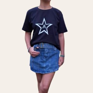POLERA ESTRELLA OVERSIZE  ALGODON MUJER