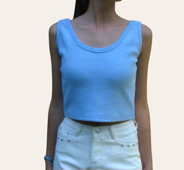 CROP TOP SIN MANGAS  MUJER