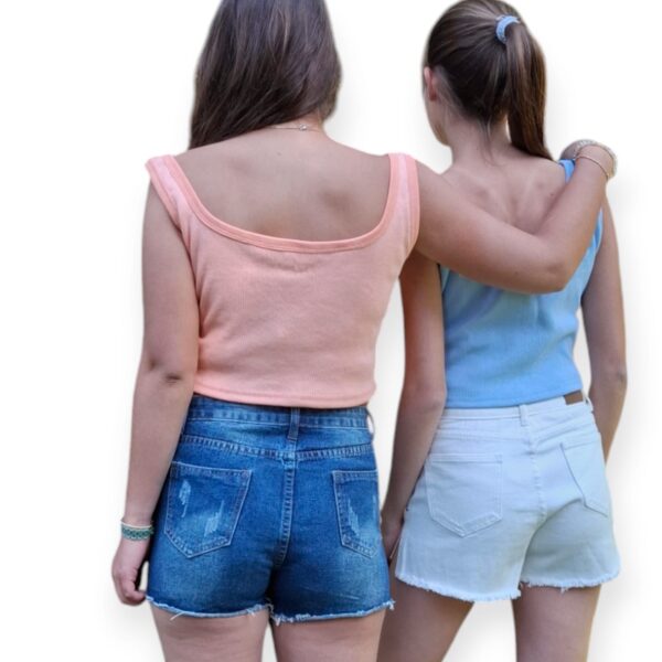 CROP TOP MELON SIN MANGAS  MUJER - Imagen 6