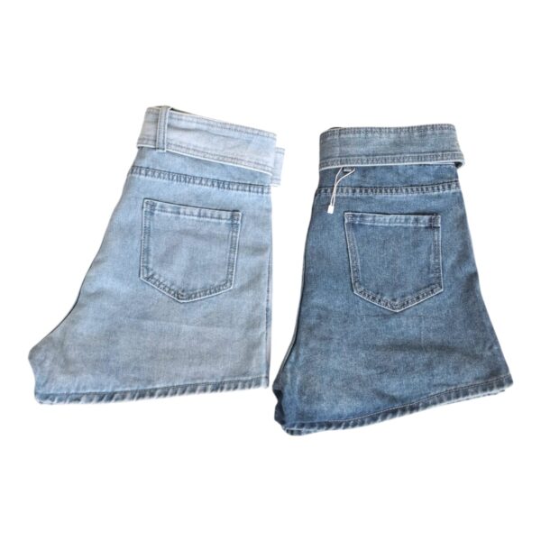 FALDA SHORT AZUL MUJER - Imagen 4